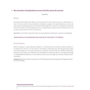 خرید و دانلود نسخه کامل کتاب Neocolonialism in the globalised economy of the 21st century: An overview