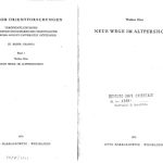 خرید و دانلود نسخه کامل کتاب Neue Wege im Altpersischen