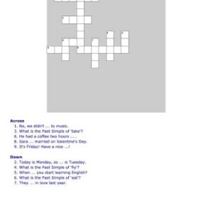 خرید و دانلود نسخه کامل کتاب New Headway Elementary Crossword. Unit 08
