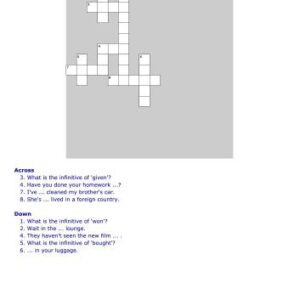 خرید و دانلود نسخه کامل کتاب New Headway Elementary Crossword. Unit 14