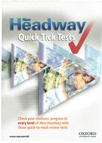 خرید و دانلود نسخه کامل کتاب New Headway Quick Tick Tests_68bfbd3c6b73e.jpeg خرید و دانلود نسخه کامل کتاب New Headway Quick Tick Tests