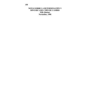 خرید و دانلود نسخه کامل کتاب Notas sobre la determinación y dinámica del tipo de cambio