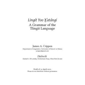 خرید و دانلود نسخه کامل کتاب Notes on Tlingit grammar