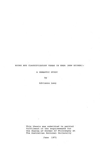 خرید و دانلود نسخه کامل کتاب Nouns and classificatory verbs in Enga (New Guinea): a semantic study_68bcb0a163633.jpeg خرید و دانلود نسخه کامل کتاب Nouns and classificatory verbs in Enga (New Guinea): a semantic study