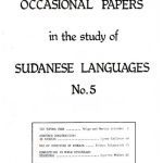 خرید و دانلود نسخه کامل کتاب Occasional Papers in the Study of Sudanese Languages. No. 5