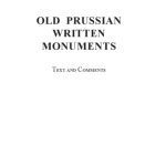 خرید و دانلود نسخه کامل کتاب Old Prussian Written Monuments
