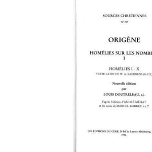 خرید و دانلود نسخه کامل کتاب Origène : Homélies sur les Nombres I-X