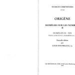 خرید و دانلود نسخه کامل کتاب Origène : Homélies sur les Nombres XI – XIX