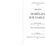 خرید و دانلود نسخه کامل کتاب Origène : Homélies sur Samuel