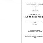 خرید و دانلود نسخه کامل کتاب Origène : Philocalie 21-27 (Sur le libre arbitre)