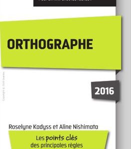 خرید و دانلود نسخه کامل کتاب Orthographe 2016