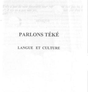 خرید و دانلود نسخه کامل کتاب Parlons Téké: Langue et Culture