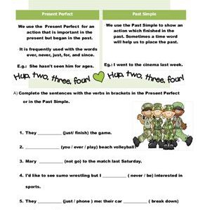 خرید و دانلود نسخه کامل کتاب Past Simple vs Present Perfect Worksheet