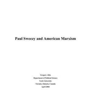 خرید و دانلود نسخه کامل کتاب Paul Sweezy and American Marxism