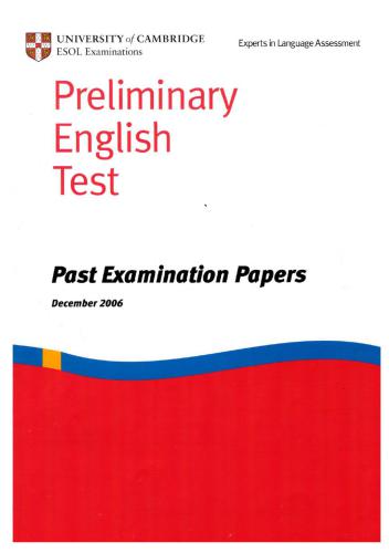 خرید و دانلود نسخه کامل کتاب PET Previous Papers December 2006_68c2df050b219.jpeg خرید و دانلود نسخه کامل کتاب PET Previous Papers December 2006