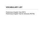 خرید و دانلود نسخه کامل کتاب PET Vocabulary List