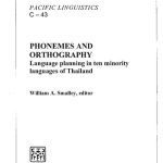 خرید و دانلود نسخه کامل کتاب PHONEMES AND ORTHOGRAPHY: Language planning in ten minority languages of Thailand