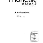خرید و دانلود نسخه کامل کتاب Phonetik aktuell. Deutsch als Fremdsprache. Kopiervorlagen
