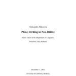 خرید و دانلود نسخه کامل کتاب Plene-Writing in Neo-Hittite