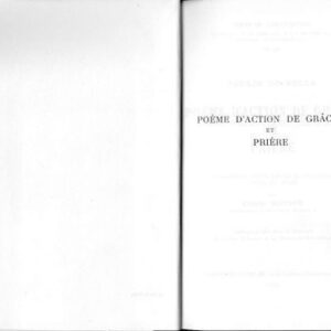 خرید و دانلود نسخه کامل کتاب Poème d’action de grâces et Prière