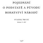 خرید و دانلود نسخه کامل کتاب Pojednání o podstatě a původu bohatství národů. Svazek první. Kniha I – III