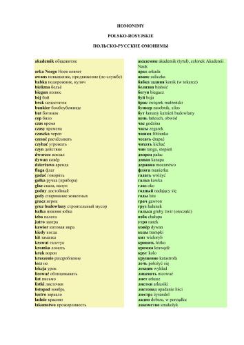 خرید و دانلود نسخه کامل کتاب Polsko-rosyjskie homonimy_68bc8ae221155.jpeg خرید و دانلود نسخه کامل کتاب Polsko-rosyjskie homonimy