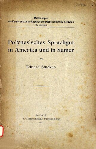 خرید و دانلود نسخه کامل کتاب Polynesisches Sprachgut in Amerika und in Sumer_68c4ef1aa496b.jpeg خرید و دانلود نسخه کامل کتاب Polynesisches Sprachgut in Amerika und in Sumer