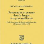 خرید و دانلود نسخه کامل کتاب Ponctuation et syntaxe dans la langue francaise medievale (Beihefte Zur Zeitschrift Fa1 4r Romanische Philologie)