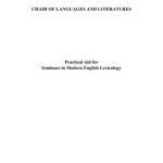 خرید و دانلود نسخه کامل کتاب Practical Aid for Seminars in Modern English Lexicology