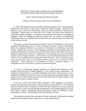 خرید و دانلود نسخه کامل کتاب Practical and ethical issues in lexicography – examples from the Creek dictionary project_68b796f422134.jpeg خرید و دانلود نسخه کامل کتاب Practical and ethical issues in lexicography – examples from the Creek dictionary project