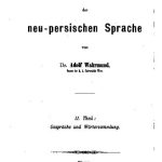 خرید و دانلود نسخه کامل کتاب Praktisches Handbuch der neu-persischen Sprache. Gespräche und Wörtersammlung