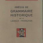 خرید و دانلود نسخه کامل کتاب Précis de grammaire historique de la langue française. Nouvelle édition entièrement refondue