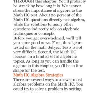 خرید و دانلود نسخه کامل کتاب Prepare to the SAT Subject Test (Math level 2)