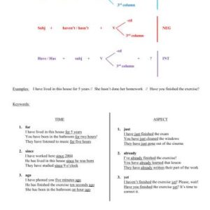 خرید و دانلود نسخه کامل کتاب Present Perfect (Worksheet)