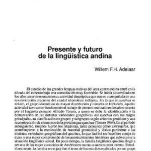خرید و دانلود نسخه کامل کتاب Presente y futuro de la lingüística andina