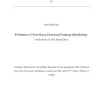 خرید و دانلود نسخه کامل کتاب Problems of Proto-Slavic Historical Nominal Morphology: On the Basis of Old Church Slavic (Slavica Helsingiensia)
