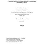 خرید و دانلود نسخه کامل کتاب Production Planning with Load Dependent Lead Times and Sustainability Aspects