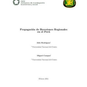 خرید و دانلود نسخه کامل کتاب Propagación de Recesiones Regionales en el Perú