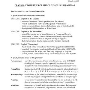 خرید و دانلود نسخه کامل کتاب Properties of Middle English Grammar