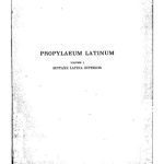 خرید و دانلود نسخه کامل کتاب Propylaeum Latinum – Volume 1 (Sintaxe Latina Superior)