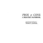 خرید و دانلود نسخه کامل کتاب Pros and Cons – Debater’s handbook