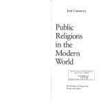 خرید و دانلود نسخه کامل کتاب Public religions in the modern world