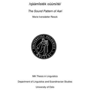 خرید و دانلود نسخه کامل کتاب /qààmîsték ʋúúrsìté/ The Sound Pattern of Aari