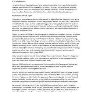 خرید و دانلود نسخه کامل کتاب Quality factors in higher education the students’ viewpoint