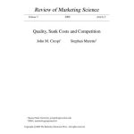 خرید و دانلود نسخه کامل کتاب Quality, Sunk Costs and Competition