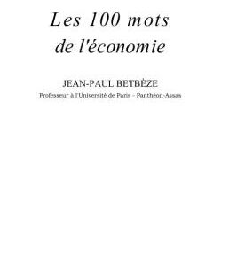 خرید و دانلود نسخه کامل کتاب QUE SAIS-JE.Les cents mots de l’économie