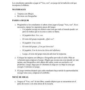 خرید و دانلود نسخه کامل کتاب ¿Qué ves? Un juego para clase de español