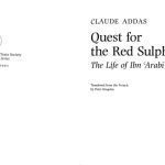 خرید و دانلود نسخه کامل کتاب Quest for the Red Sulphur: The Life of Ibn ‘Arabi (Islamic Texts Society)
