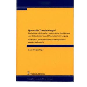 خرید و دانلود نسخه کامل کتاب Quo vadis Translatologie?