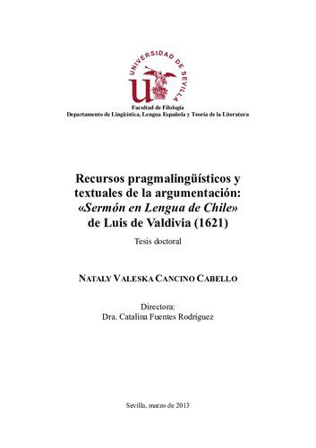خرید و دانلود نسخه کامل کتاب Recursos pragmalingüísticos y textuales de la argumentación: «Sermón en Lengua de Chile» de Luis de Valdivia (1621)
